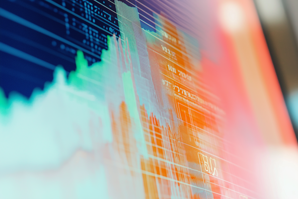 Financial planning documents and investment charts on desk